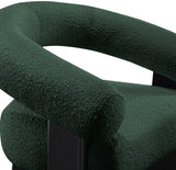 Winston Green Boucle Fabric Accent Chair 497Green Meridian Furniture