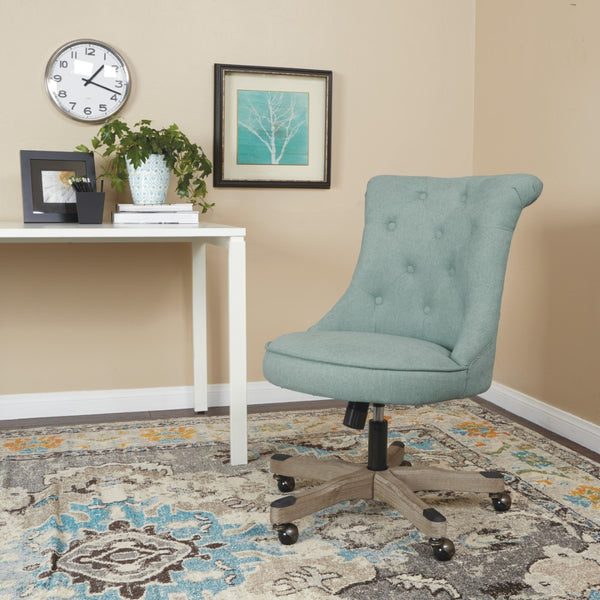 OSP Home Furnishings Hannah Tufted Office Chair Mist