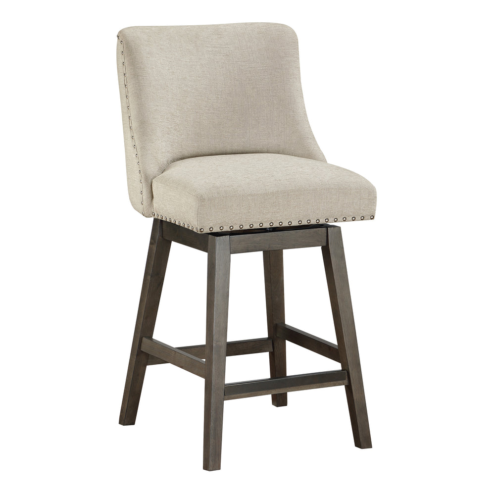 OSP Home Furnishings Granville 26" Swivel Stool Wheat / Grey