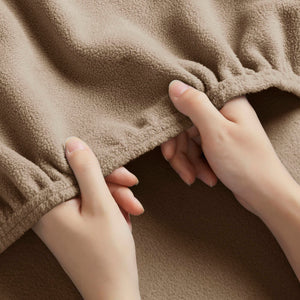 JLA Home True North by Sleep Philosophy - Sheet Micro Fleece Sheet Set — Ultra-Soft, OEKO-TEX Certified, Breathable Warmth, Pill-Resistant Comfort Brown SHET20-532