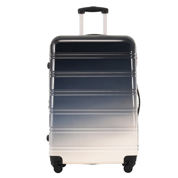English Elm Hardshell Polycarbonate 3 Piece Luggage Set Spinner Wheels Tsa Lock Expandable Travel Black Multi N732P184448B