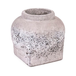 Zentique Jar Terracotta Ceramic Accent Vase 13.5x12in — Rustic Handmade Glaze, Durable Decor for Shelves 4982L A344