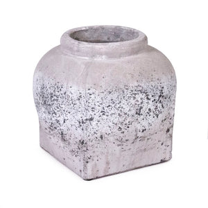 Zentique Jar Terracotta Accent Decorative Jar W11 x H10 Rustic Glazed Vase for Dried Botanicals Farmhouse Decor 4982M A344