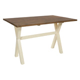 OSP Home Furnishings Albury Flip Top Table Wood/White