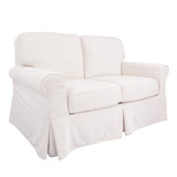 OSP Home Furnishings Ashton Loveseat Ivory