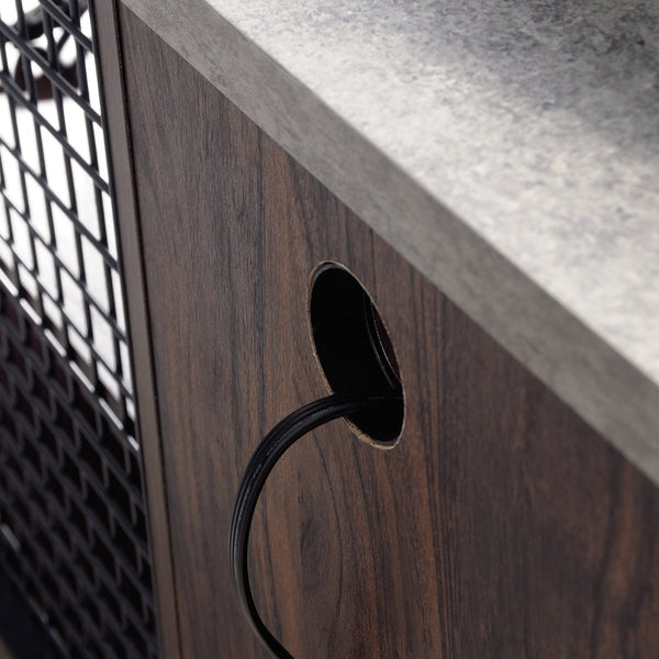 English Elm Credenza, Modern Brown Storage Solution For Tvs Up To 60", Stylish & Functional For Any Room B356P402736