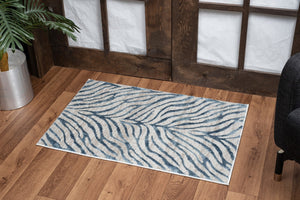 English Elm Elegance Blue 5'3" X 7'3" Area Rug - Durable, Soft, And Stylish For High-Traffic Homes With Kids & Pets B186P181045