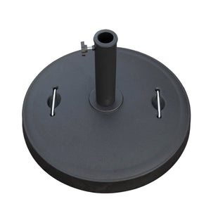 English Elm Patio Umbrella Base with Adjustable Knob & Dual Handles, Heavy-Duty HDPE Resin Stand for 1.5"-1.9" W1859P198655