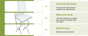 English Elm Table and Chair Set 10 Seat Tempered Glass Dining with Silver Metal Frames White+Silver W1151S04766