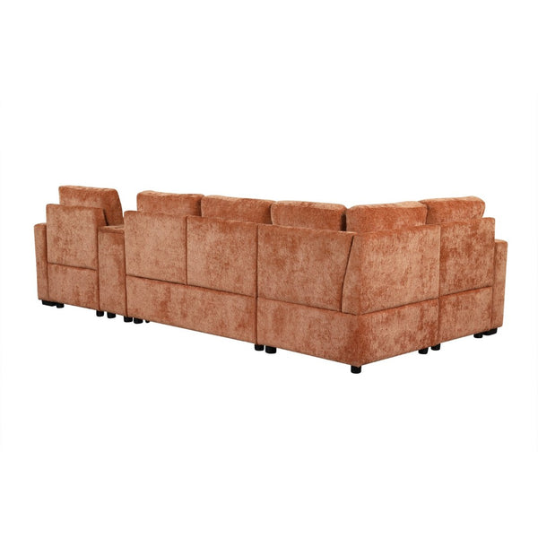 English Elm Swivel Barrel Accent Chair Chenille Tufted Round Club Seat for Living Room Lounge N719S002260G