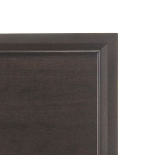 English Elm Madison Solid & Composite Wood Queen Bed with Raised Molding Headboard, Low Profile Footboard, 660lb PMID Espresso 86 L x 8 W x 4 H B2726S00417