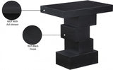 Westmount Black End Table 499Black-ET Meridian Furniture