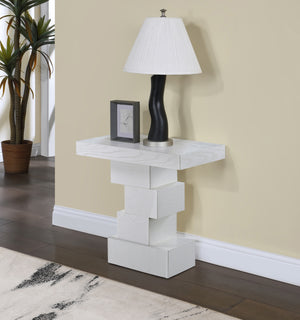 Westmount Off-White End Table 499White-ET Meridian Furniture