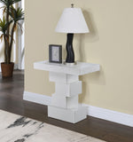 Westmount Off-White End Table 499White-ET Meridian Furniture