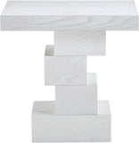 Westmount Off-White End Table 499White-ET Meridian Furniture