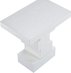 Westmount Off-White End Table 499White-ET Meridian Furniture