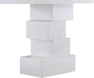 Westmount Off-White End Table 499White-ET Meridian Furniture