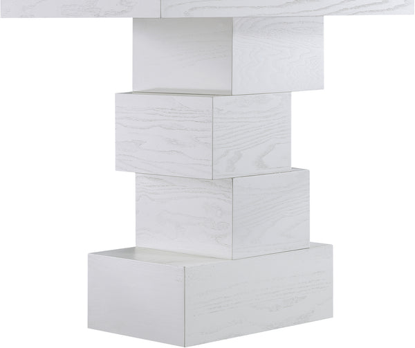Westmount Off-White End Table 499White-ET Meridian Furniture