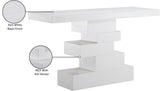 Westmount Off-White Console Table 499White-S Meridian Furniture