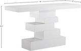 Westmount Off-White Console Table 499White-S Meridian Furniture