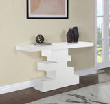 Westmount Off-White Console Table 499White-S Meridian Furniture