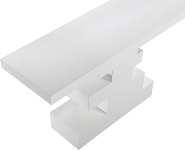 Westmount Off-White Console Table 499White-S Meridian Furniture