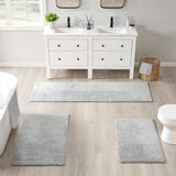 Beautyrest Plume Transitional Feather Touch Reversible Bath Rug BR72-3768 Grey