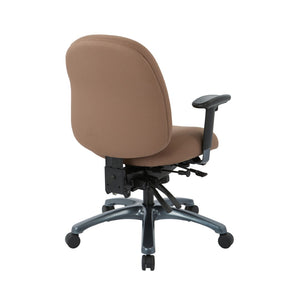 OSP Home Furnishings Multi-function Ergonomic Office Chair with Lumbar Support and Titanium Base Mid 8512-232