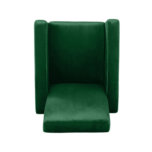 English Elm Christopher Knight Home® - Arvin Plush Push-Back Recliner with Stainless Steel Legs — Modern Fabric Comfort for Living Rooms Emerald 65272.00NVLTEMD