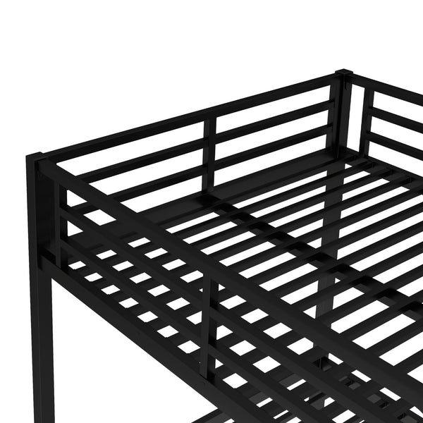 English Elm Metal Full over Full Bunk Bed Sturdy Steel Frame, Noise-Reducing, Space-Saving Design, 350/500lb Capacity W1580P309630