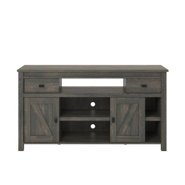 English Elm Farmington Rustic Barn Wood Tv Stand with Sliding Doors and Drawer Storage B2733S00022