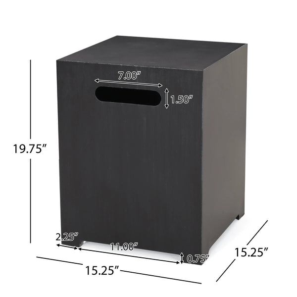 English Elm Christopher Knight Home® - Outdoor 50000 Btu Rectangular Iron Fire Pit - Modern, Stylish Heat Source For Patios & Gatherings 72396.00BLKBRS-50K_67760.00BLK