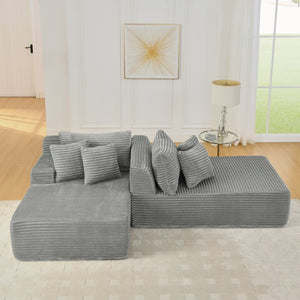 English Elm Two-Seater Lazy Sofa Lounge Chair – Plush Velvet Fabric, No Assembly, Perfect For Cozy Living Spaces W487S00348-GIGA