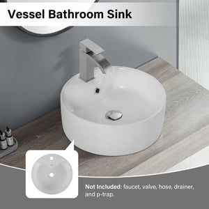 English Elm Bothwa Square Vessel Sink Vitreous Ceramic Above Counter Basin Cupc Certified B2724P262369