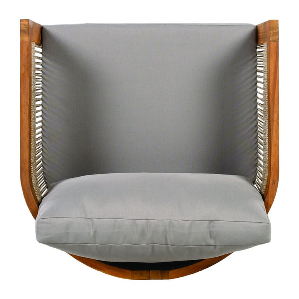 English Elm [set of 2] Acacia Hardwood Outdoor Club Chairs with Rope Weave Panels and Cushions N767P367654E_2
