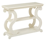 OSP Home Furnishings Ashland Console Table Antique Beige