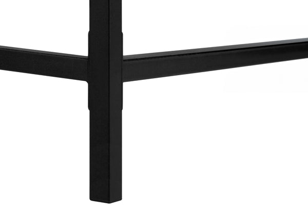 English Elm Computer Desk For Home Office - Modern Black Laminate & Metal, Space-Saving With Storage Drawers B2710P219842