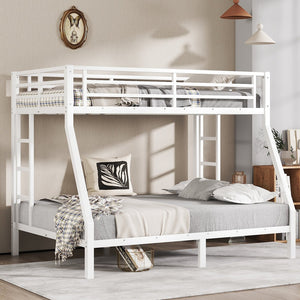 English Elm Metal Twin Over Full Bunk Bed For Teens & Adults – Durable, Space-Saving With Safety Features & Comfort W1580P336604