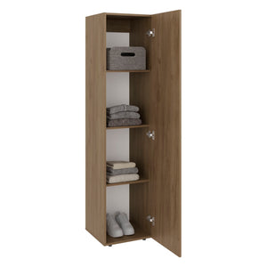 English Elm Home Freestanding Tall Storage Cabinet with Mirror Door and Four Interior Shelves B070P487574
