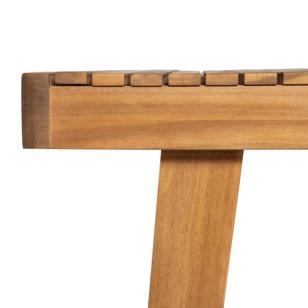 English Elm Christopher Knight Home® - 69" Acacia Wood Outdoor Dining Table with Slatted Top for Easy Drainage, Durable 300 lb Capacity, Stylish Patio Entertaining Natural N779P234500N