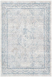 Unique Loom Noble Henry Machine Made Medallion Rug Ivory, Gray/Navy Blue/Beige/Light Blue 5' 1" x 7' 10"