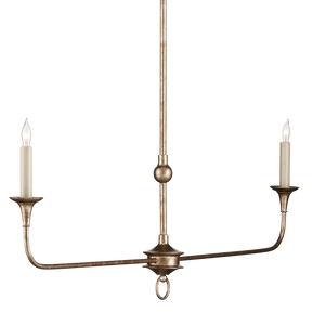 Nottaway Bronze Linear Chandelier - Elegant Pyrite Finish, Perfect for Kitchen Islands & Bars!