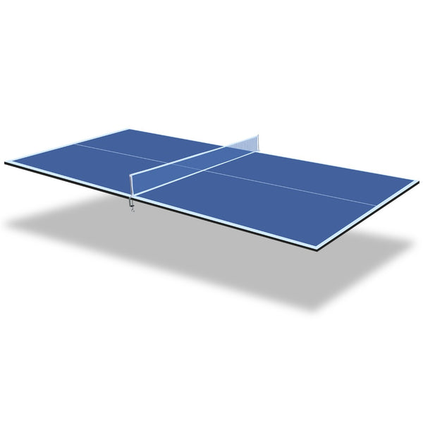 English Elm 8ft Foldable Mdf Ping Pong Conversion Top for Solo Practice and Indoor Play Blue W1408P262534