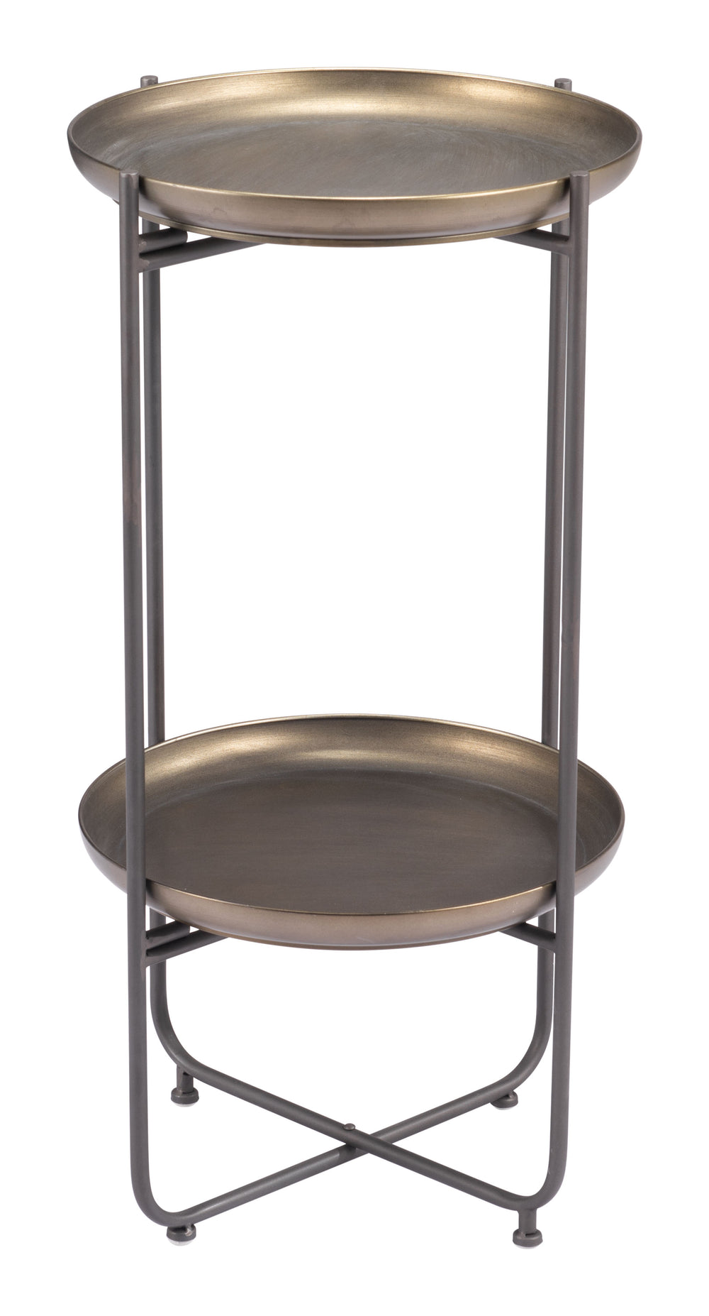 Bronson Accent Table Bronze 109597 Zuo Modern