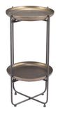 Bronson Accent Table Bronze 109597 Zuo Modern