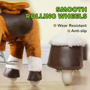 English Elm Qaba Battery Powered Toddler Ride on Pony with Music Soft Touch Foam Seat Pu Wheels W2225P249746