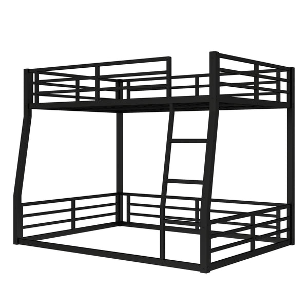 English Elm Metal Full Xl Over Queen Bunk Bed - Space-Saving Design For Teens & Adults, Durable, Noise-Free, No Box Spring! W1580S00141