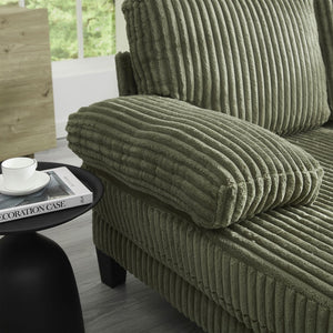 English Elm Modern U-Shaped 4-Seat Sofa With Double Chaise - Luxurious Velvet Couch For Stylish Living Spaces W2705S00016-GIGA