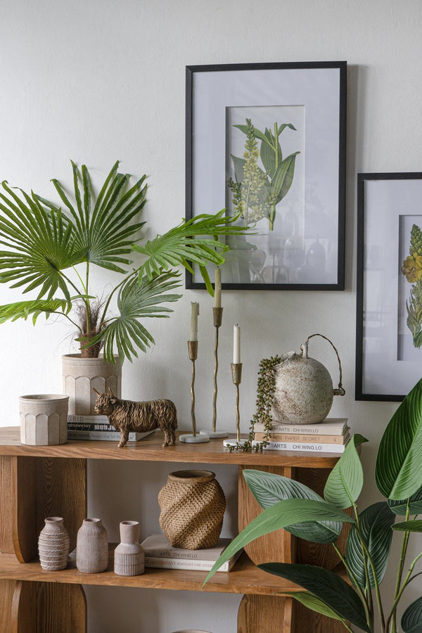 English Elm 7.5x4.5x5.5" Lifelike Highland Cow & Calf Figurine in Antique Bronze Finish — Detailed Rustic Home Accent W2078P392260