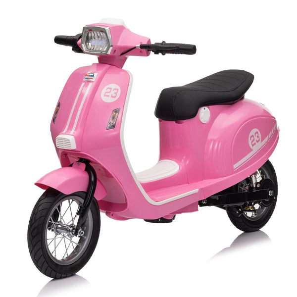 English Elm 24v Kids Electric Dirt Bike with Pneumatic Tires Suspension and Bluetooth for Ages 8-14 W1578P297858
